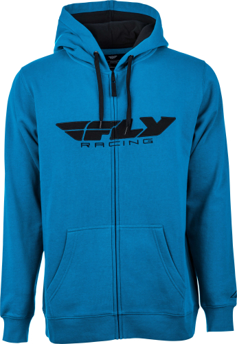 Fly Racing - Fly Racing Fly Corporate Zip Up Hoodie - 354-01952X - Blue/Black - 2XL