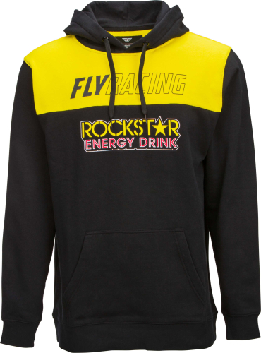 Fly Racing - Fly Racing Fly Rockstar Pullover Hoodie - 354-02012X - Black/Yellow/Red - 2XL
