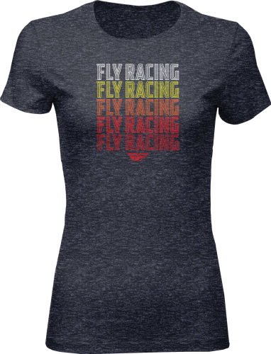 Fly Racing - Fly Racing Fly Nostalgia Womens Tee - 356-04872X - Navy Heather - 2XL