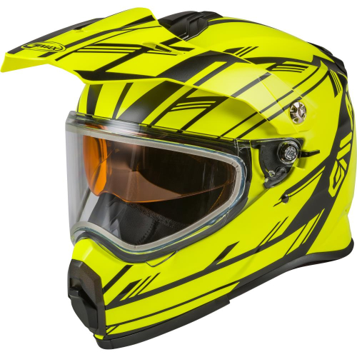 G-Max - G-Max AT-21S Epic Helmet - G2211746 - Matte Hi-Vis/Black - Large
