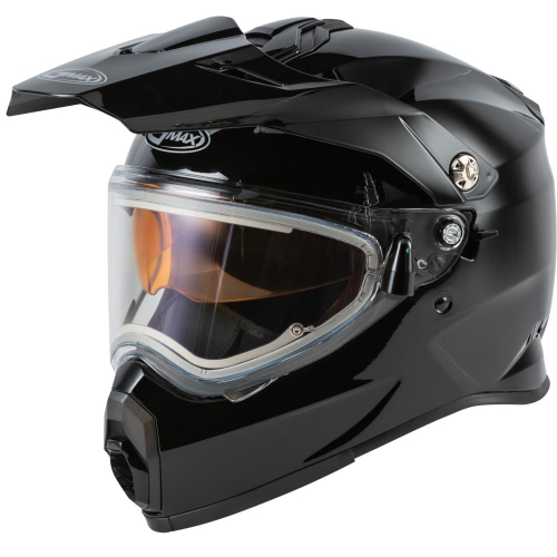 G-Max - G-Max AT-21S Solid Electric Shield Helmet - G4210023 - Black - X-Small