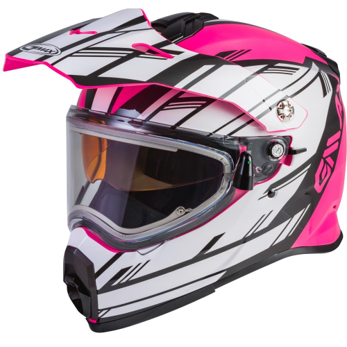 G-Max - G-Max AT-21S Epic Electric Shield Helmet - G4211403 - Pink/White/Black - X-Small