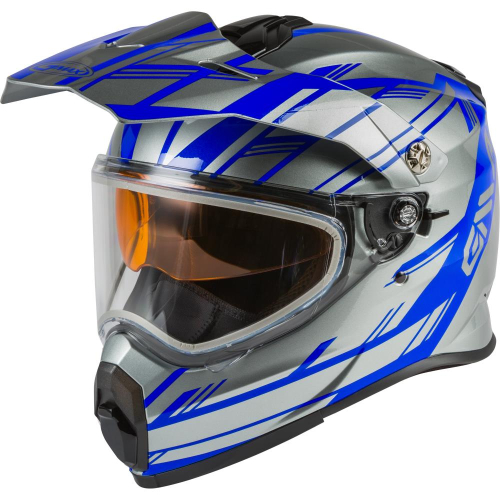 G-Max - G-Max AT-21S Epic Helmet - G2211693 - Silver/Blue - X-Small