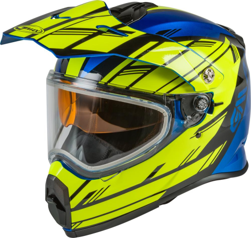 G-Max - G-Max AT-21Y Epic Youth Helmet - G2211040 - Blue/Hi-Vis/Black - Small