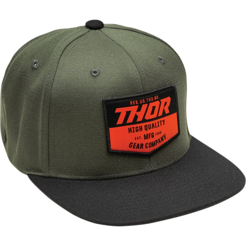 Thor - Thor Chevron Snapback Hat - 2501-3438 - Black/Military Green - OSFA