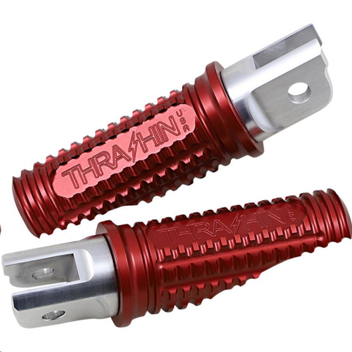Thrashin Supply Company - Thrashin Supply Company Burnout Driver Footpegs - Red Anodized - TSC-2017-2-SF