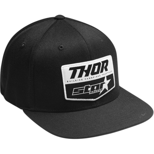 Thor - Thor Star Racing Chevron Flexfit Snapback - 2501-3403 - Black/Gray - OSFA