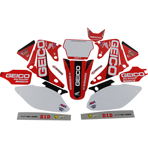 DCOR - DCOR 2020 Geico Honda Complete Graphics Kit - White - 20-10-500