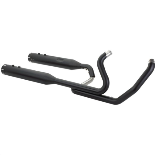 S&S Cycle - S&S Cycle El Dorado Dual Exhaust System - Black with Tracer End Caps - 550-0702B