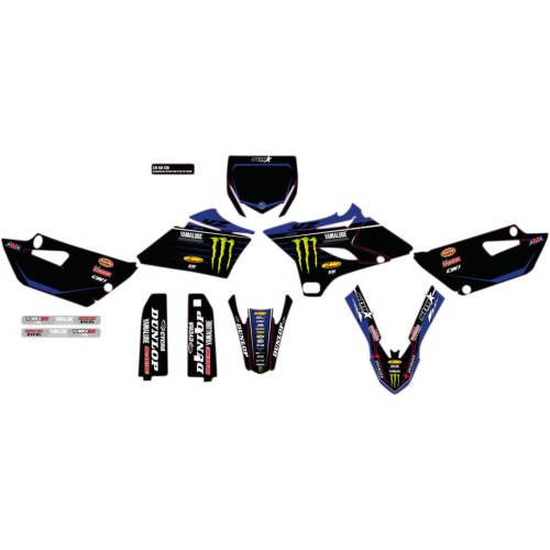 DCOR - DCOR 2020 Star Racing Yamaha Complete Graphics Kit - Black - 20-50-120