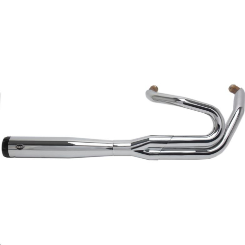S&S Cycle - S&S Cycle Superstreet 50-State 2-Into-1 Exhaust Systems - Chrome with Black End Cap - 550-0847A