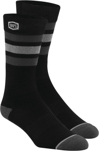 100% - 100% Stripes Socks - 24020-001-17 - Black - Sm-Md