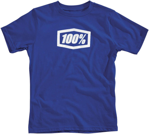 100% - 100% Essential Youth T-Shirt - 34016-180-04 - Royal Blue - Small