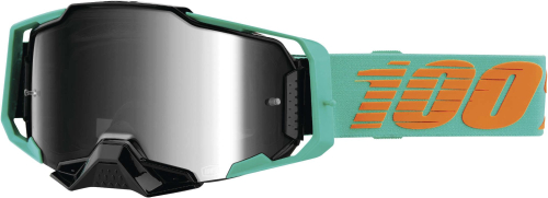 100% - 100% Armega Clark Goggles - 50710-359-02 - Clark/Aqua/Orange / Silver Flash Lens - OSFM