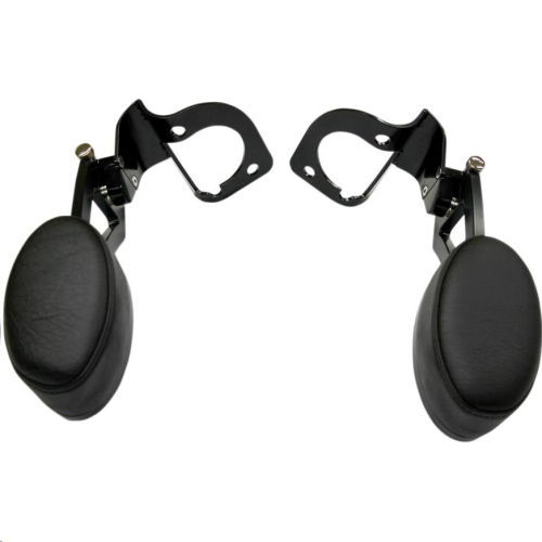 Rivco Products - Rivco Products Billet Passenger Armrests for King Tour-Pak - Black - HD094-14BK