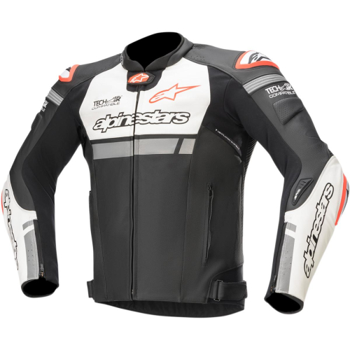 Alpinestars - Alpinestars Missile Ignition Airflow Leather Jacket - 3100220-1231-48 - Black/White/Red - 48