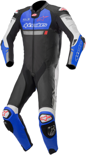 Alpinestars - Alpinestars Missile Ignition One-piece Leather Suit - 3150120-1727-58 - Black/Blue/White - 58