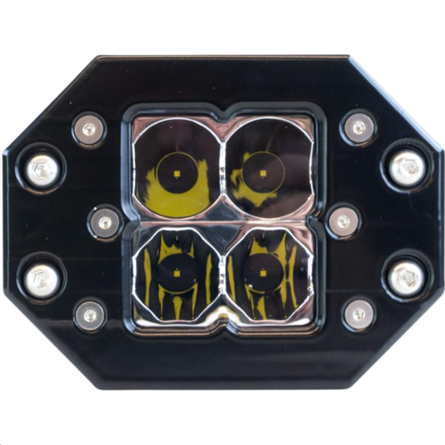 Heretic Studio - Heretic Studio 6-Series Quattro Flood Light - Black Flush Mount - LB-6SFQT121