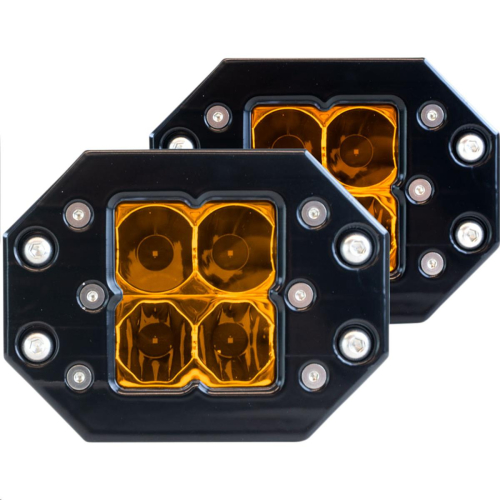 Heretic Studio - Heretic Studio 6-Series Quattro Flood Light - Black Flush Mount - LB-6SFQT122