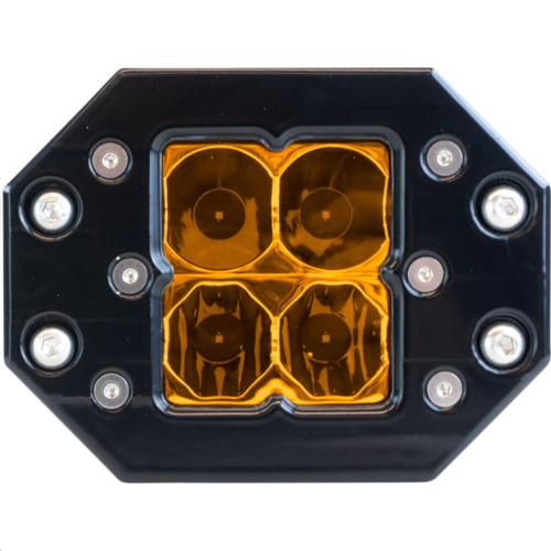 Heretic Studio - Heretic Studio 6-Series Quattro Combination Spot/Flood Light - Black Flush Mount - LB-6SFQT131