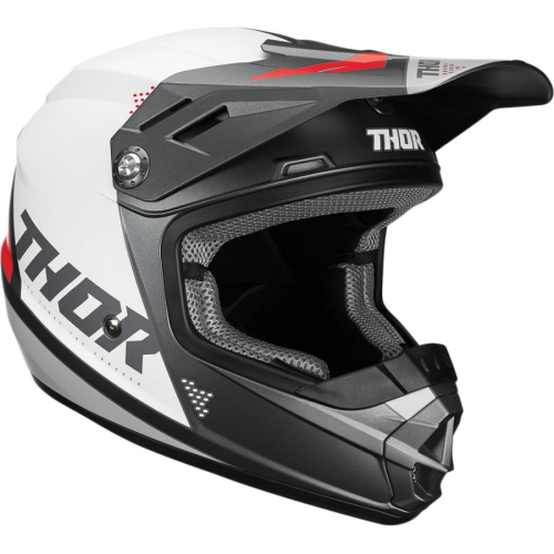 Thor - Thor Sector Blade Youth Helmet - 0111-1255 - Charcoal/White - Small