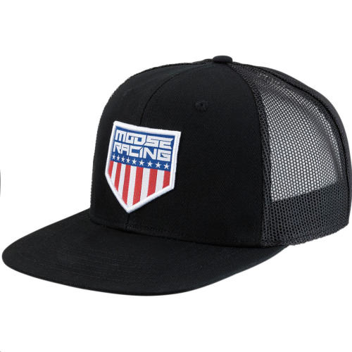 Moose Racing - Moose Racing Honorable Adjustable Strap Hat - 2501-3269 - Black - OSFM