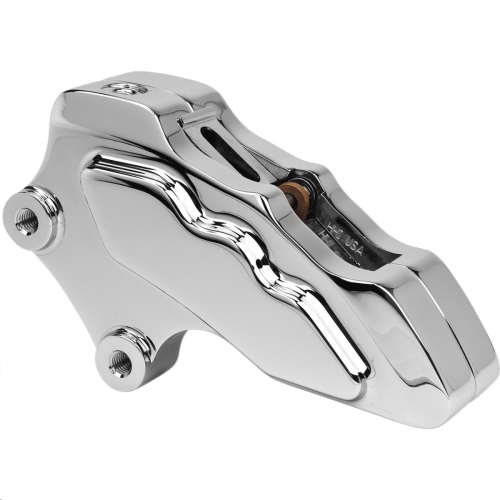 Hawg Halters Inc - Hawg Halters Inc 6 Piston Front Direct Bolt-On Brake Caliper - Chrome - LHVICC6013