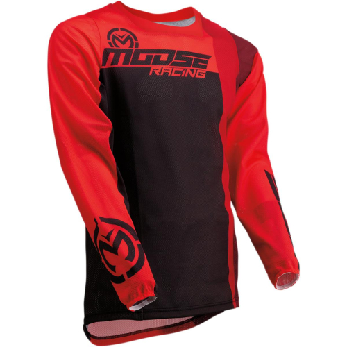 Moose Racing - Moose Racing Sahara Jersey - 2910-5678 - Black/Red - Small