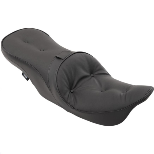 Drag Specialties - Drag Specialties Low Profile Forward Positioning Touring Seat with Driver Backrest - Pillow-Style - 0801-1170