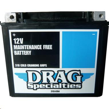 Drag Specialties - Drag Specialties AGM Factory Activated High-Performance Maintenance-Free Battery - 2113-0764
