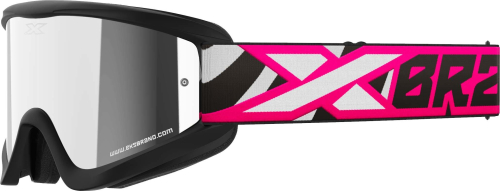 EKS Brand - EKS Brand GOX Flat Out Mirror - 067-60365 - Flo Pink/Zebra - OSFM