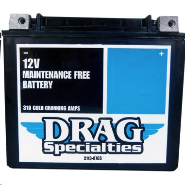 Drag Specialties - Drag Specialties AGM Factory Activated High-Performance Maintenance-Free Battery - 2113-0765