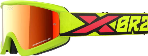EKS Brand - EKS Brand GOX Flat Out Mirror - 067-60360 - Flo Yellow/Black/Fire - OSFM