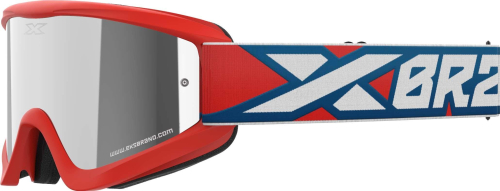 EKS Brand - EKS Brand GOX Flat Out Mirror - 067-60370 - Red/White/Blue - OSFM