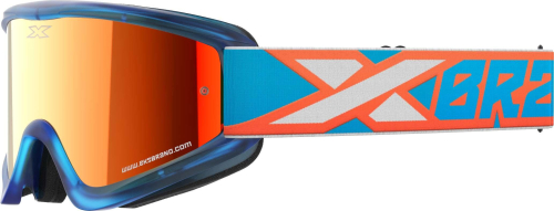 EKS Brand - EKS Brand GOX Flat Out Mirror - 067-60380 - Orange/Blue - OSFM