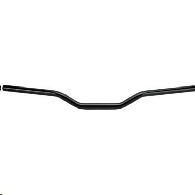 Biltwell Inc. - Biltwell Inc. 1in. Tracker Mid Slotted Handlebar - Black Electroplated - 6008-2016