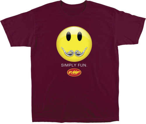FMF Racing - FMF Racing Fun T-Shirt - HO9118901-BUR-LG - Burgundy - Large