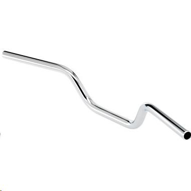 Biltwell Inc. - Biltwell Inc. 1in. Tracker High Slotted Handlebar - Chrome - 6009-1056