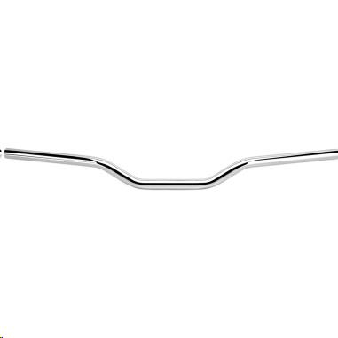 Biltwell Inc. - Biltwell Inc. 1in. Tracker Mid Slotted Handlebar - Chrome - 6008-1056