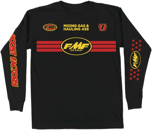 FMF Racing - FMF Racing Podium Long Sleeve T-Shirt - HO9119902-BLK-2XL - Black - 2XL