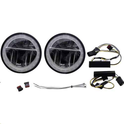 Custom Dynamics - Custom Dynamics 4.5in. TruBeam LED Passing Lamps - Chrome - CDTB-45-AW-3C
