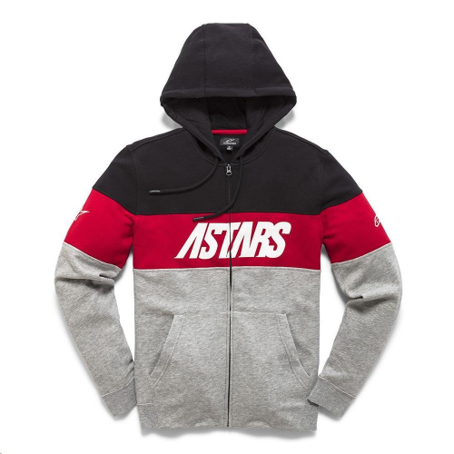 Alpinestars - Alpinestars Grupo Zip Hoodie - 1210-53300-1028-LG - Black/Gray Heather - Large