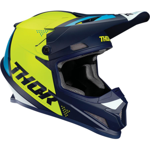 Thor - Thor Sector Blade Helmet - 0110-6252 - Navy/Acid - X-Small
