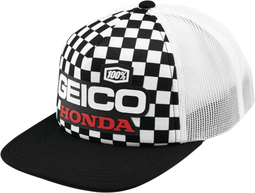 100% - 100% Geico Honda Indy Trucker Hat - 20907-011-01 - Black - OSFM