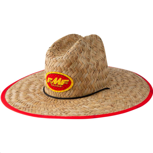 FMF Racing - FMF Racing Checkered Straw Hat - SU20193901NAT - Natural - OSFA