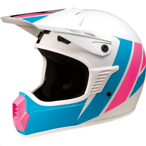 Z1R - Z1R Rise Evac Child Helmet - 0111-1329 - Gloss White/Pink/Blue - Sm-Md