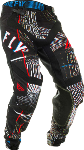 Fly Racing - Fly Racing Lite Glitch Pants - 373-73436 - Black/Red/Blue - 36