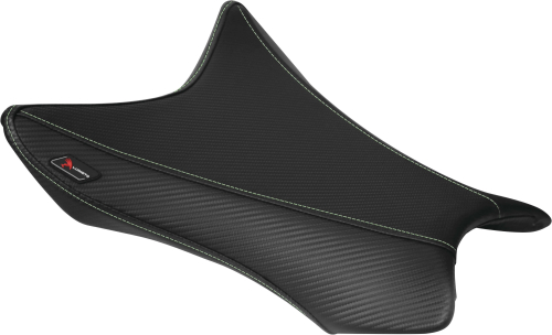 Luimoto - Luimoto Baseline Rider Seat Covers - CF Black/Lime Green - 3292101