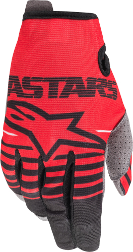 Alpinestars - Alpinestars Radar Youth Gloves - 3541820-3110-L - Bright Red/Black - Large