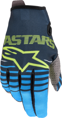 Alpinestars - Alpinestars Radar Youth Gloves - 3541820-7630-XXS - Navy/Aqua - 2XS